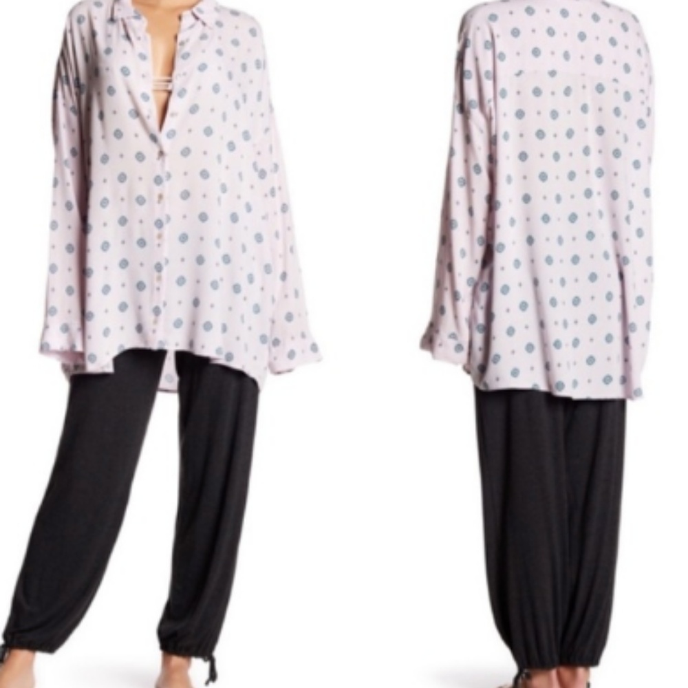 Free People Intimately Purple Crystal Blouse